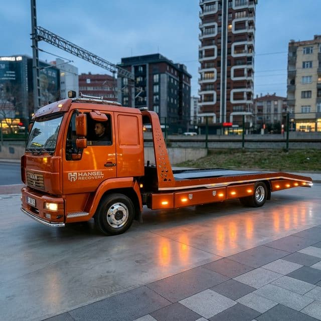 Otoyolda Minibüs Çeken Mollaoğlu Oto Kurtarıcı